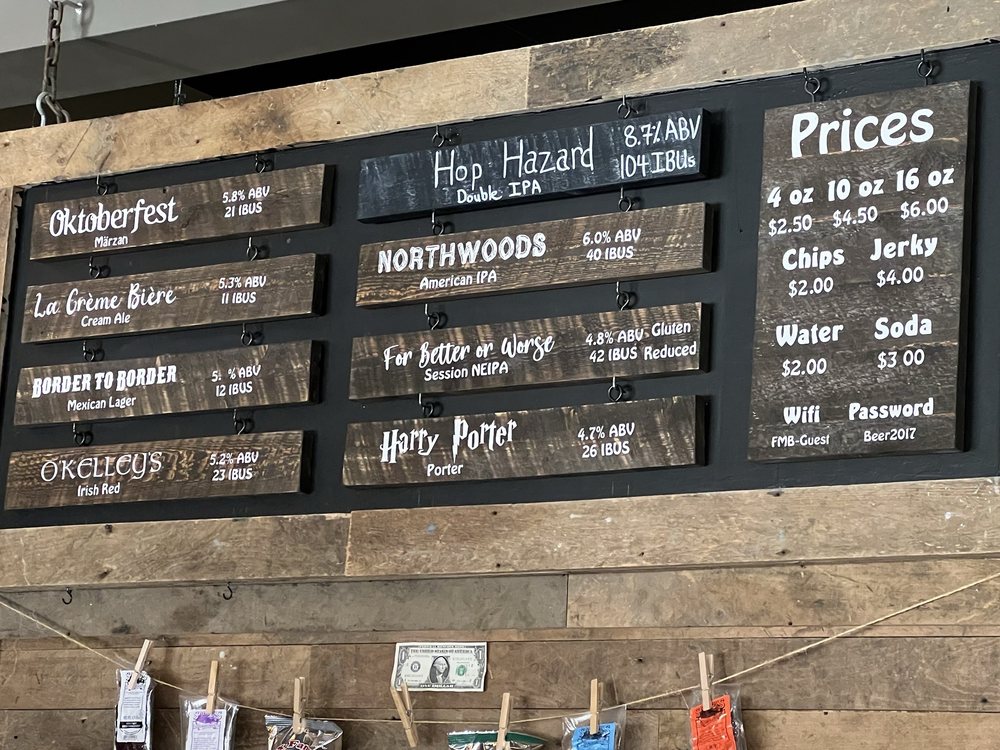 Food from First Mile Brewing