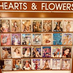 Antique Signs / Vintage Playboy Magazines