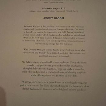 Bloom Kitchen And Bar - New American Near Me - York, Pennsylvania