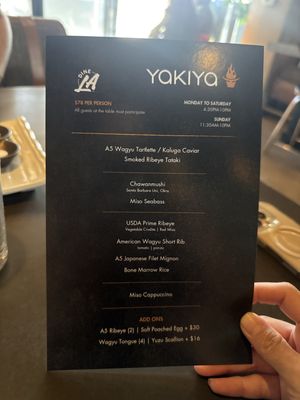 Menu photo 2 Yakiya Hacienda Heights, CA Menu photo 2 Yakiya Hacienda Heights, CA