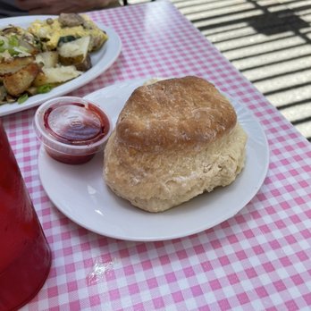 Sax's Joint - Huge biscuit that comes as a side with most dishes - Breakfast & Brunch Near Me - Petaluma, California Sax's Joint - Huge biscuit that comes as a side with most dishes - Breakfast & Brunch Near Me - Petaluma, California