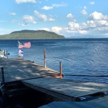 The Birches Resort - View from their dock - Resorts Near Me - Rockwood, Maine