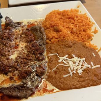 Taco-Quila Mexican Kitchen and Cantina - Incorrect entrée. Chorizo steak. It was actually quite tasty! - Mexican Near Me - Clearwater, Florida Taco-Quila Mexican Kitchen and Cantina - Incorrect entrée. Chorizo steak. It was actually quite tasty! - Mexican Near Me - Clearwater, Florida