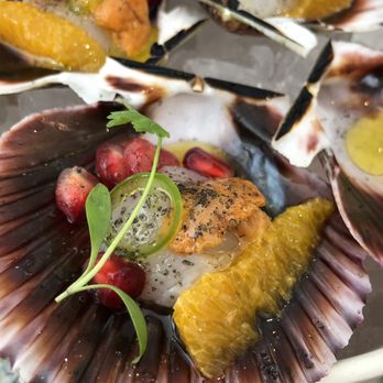 Ceviche Project - Scallops with uni - Latin American Near Me - Los Angeles, California