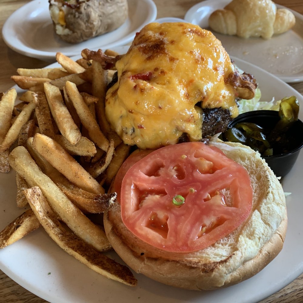 Copper River Grill - Carolina Burger with Fries - American Near Me - Boiling Springs, South Carolina