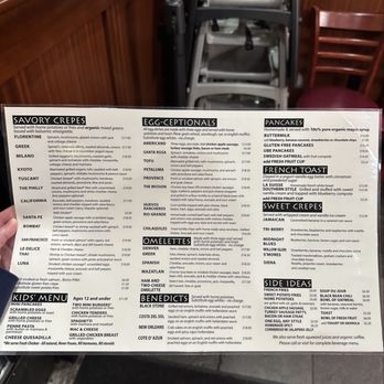 Crepevine Restaurants - Menu January 2026 - New American Near Me - San Jose, California
