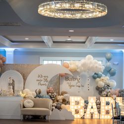 K and J Party Rentals - Over the moon baby shower