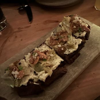 The Progress - Artichoke toast - New American Near Me - San Francisco, California