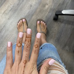 Bella Nails and Spas - 601 Ballet Pink Gel Manicure