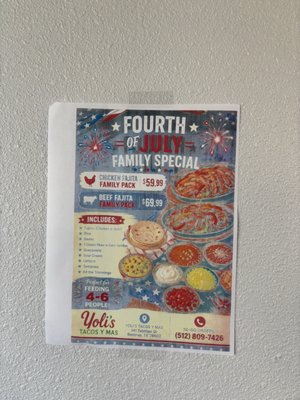 Menu photo 2 Yoli's Tacos Y Mas Bastrop, TX Menu photo 2 Yoli's Tacos Y Mas Bastrop, TX