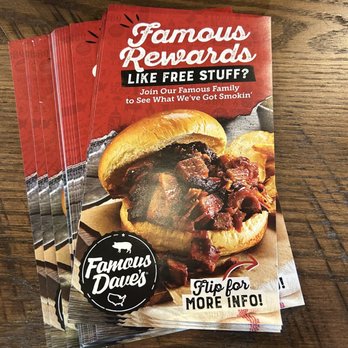 Famous Dave's Bar-B-Que - Menu - Barbeque Near Me - Alexandria, Virginia