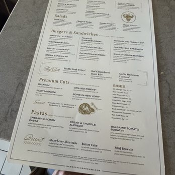 Hand Cut Chophouse - Menu - Burgers Near Me - Scottsdale, Arizona Hand Cut Chophouse - Menu - Burgers Near Me - Scottsdale, Arizona