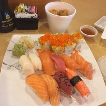 Oishii - volcano roll. salmon, ikura, tuna, seared tuna nigiri - Sushi Bars Near Me - Houston, Texas Oishii - volcano roll. salmon, ikura, tuna, seared tuna nigiri - Sushi Bars Near Me - Houston, Texas