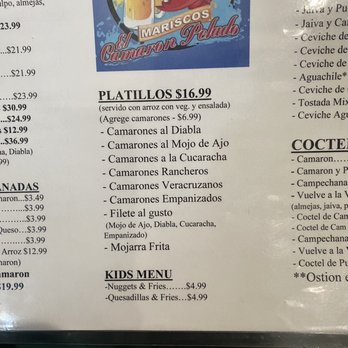 El Camaron Pelado - Menu 2/2023 - Mexican Near Me - Los Angeles, California El Camaron Pelado - Menu 2/2023 - Mexican Near Me - Los Angeles, California