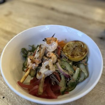 Living Foods - Grilled seafood bowl with soba noodle - Grocery Near Me - Koloa, Hawaii