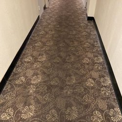 New Haven Inn - Filthy carpeting everywhere.