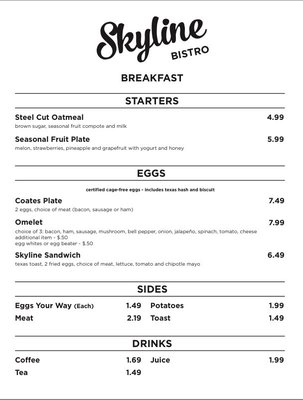 Menu photo 1 Skyline Room San Antonio, TX Menu photo 1 Skyline Room San Antonio, TX