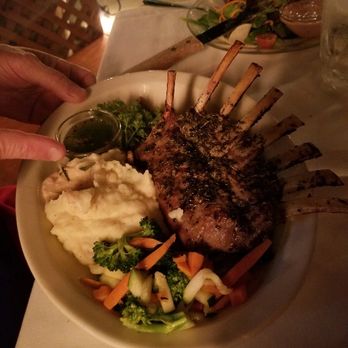 The Sow's Ear - Rack of lamb with mash!! - Cafes Near Me - Cambria, California The Sow's Ear - Rack of lamb with mash!! - Cafes Near Me - Cambria, California