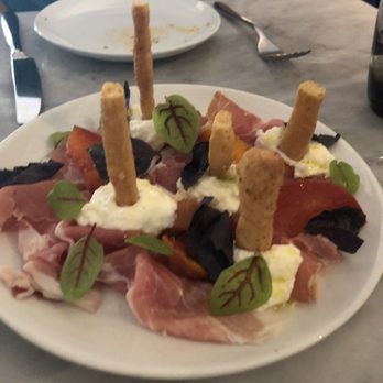 SRV Boston - Prosciutto, ricotta, stone fruit - Italian Near Me - Boston, Massachusetts SRV Boston - Prosciutto, ricotta, stone fruit - Italian Near Me - Boston, Massachusetts