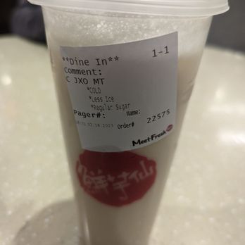 Meet Fresh - My water with splash of milk - Desserts Near Me - Temple City, California