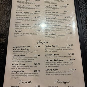 Da Vinci's Italian Restaurant - Menu April 2025 - Italian Near Me - Stillwater, Oklahoma