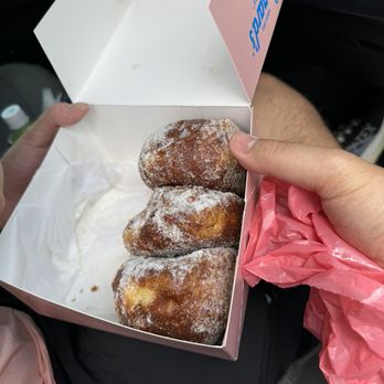 Leonard's Bakery - Half empty or half full malasadas? - Bakeries Near Me - Honolulu, Hawaii