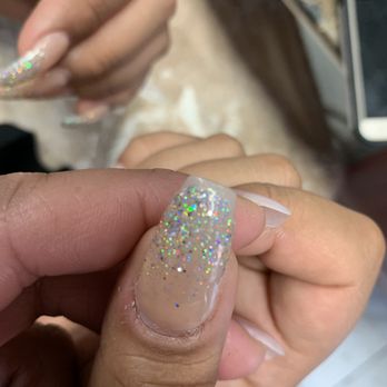 Center Nails - The nail peeling from the top. Most of the nails are like this. - Nail Salons Near Me - San Francisco, California Center Nails - The nail peeling from the top. Most of the nails are like this. - Nail Salons Near Me - San Francisco, California