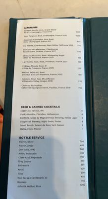 Menu photo 8 Azure at EDITION Tampa Bay, FL Menu photo 8 Azure at EDITION Tampa Bay, FL