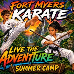 We hold kids camps throughout the year. Check us out on https://Facebook.com/Fortmyerskarate