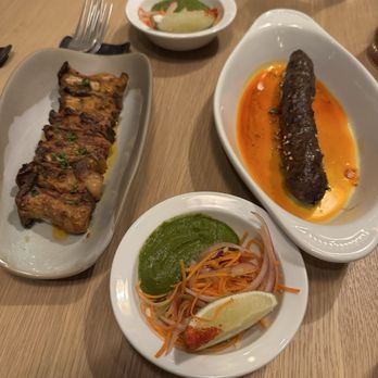 Eylan - Trumpet Mushroom & Lamb Kebab was on point - Indian Near Me - Menlo Park, California