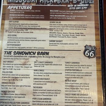 Missouri Hick Barbeque - Barbeque Near Me - Cuba, Missouri
