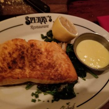 Sperry's Restaurant - Salmon, hollandaise on the side - American Near Me - Nashville, Tennessee Sperry's Restaurant - Salmon, hollandaise on the side - American Near Me - Nashville, Tennessee