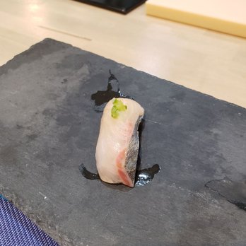 Sushi Aoki - Jalapeno relish thing on top! Also one of my favorite. - Sushi Bars Near Me - Fort Lee, New Jersey