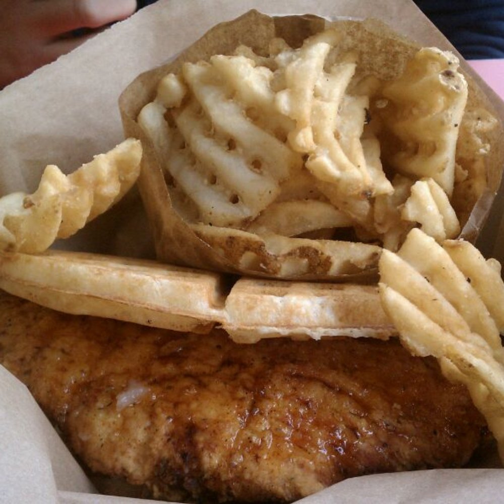 Bruxie - Buttermilk Chicken & Waffle Sandwich - Sandwiches Near Me - Orange, California