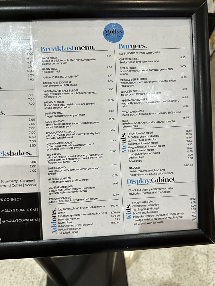 MOLLY’S CORNER CAFE 295 Gympie Rd, Strathpine Queensland, Australia