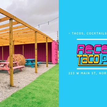 Recess Taco Park - a picnic area with tables and benches - Tacos Near Me - Norman, Oklahoma Recess Taco Park - a picnic area with tables and benches - Tacos Near Me - Norman, Oklahoma