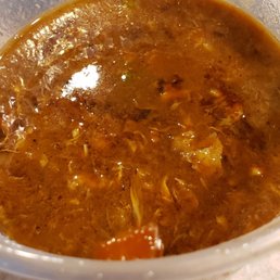 Shrimp with lobster sauce. Looks like gumbo