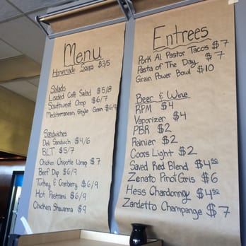 Bowtie Catering - Today's menu on butcher block paper. - Caterers Near Me - Bend, Oregon Bowtie Catering - Today's menu on butcher block paper. - Caterers Near Me - Bend, Oregon
