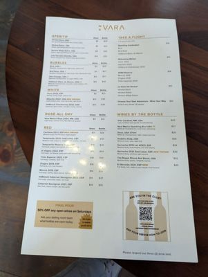 Menu photo 7 Vara Winery & Distillery Santa Fe, NM Menu photo 7 Vara Winery & Distillery Santa Fe, NM