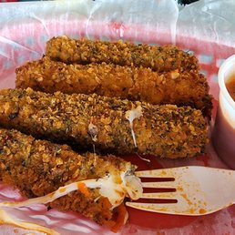 Homemade mozzarella sticks