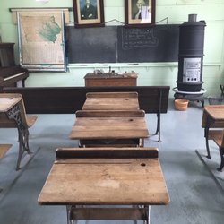 The Kalona Historical Village - School room.