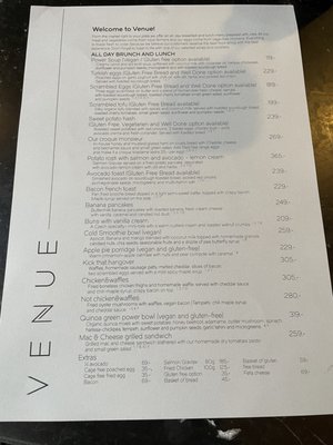Menu photo 3 Venue Prague, PR