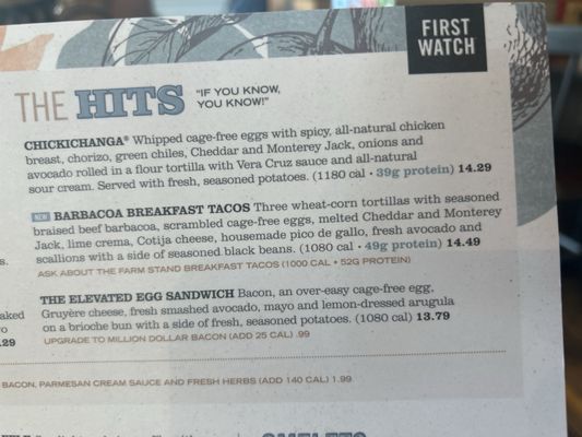 Menu photo 2 First Watch Decatur, GA
