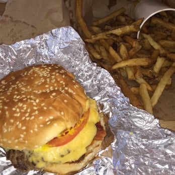 Five Guys - Little Bacon Cheeseburger and small fries. - Burgers Near Me - Virginia Beach, Virginia