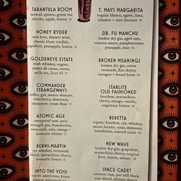 Cocktail Menu Cocktail Menu