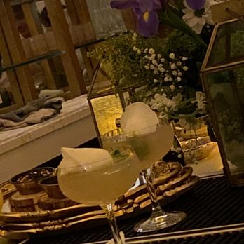 Reyna - I actually don't know what drink this was. I didn't order it but it looks great right - Mediterranean Near Me - New York, New York