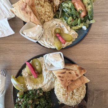 Dvine Mediterranean Experience - Kefta plate, Chicken shawarma plate - Mediterranean Near Me - Huntington Beach, California Dvine Mediterranean Experience - Kefta plate, Chicken shawarma plate - Mediterranean Near Me - Huntington Beach, California