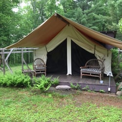 Blue Hills Farm Tent and Breakfast - View from outside the tent