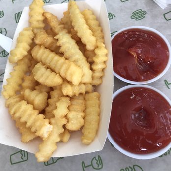 Shake Shack Coral Gables - Fries were good.  Light and crispy.  ($3.00) - Burgers Near Me - Coral Gables, Florida