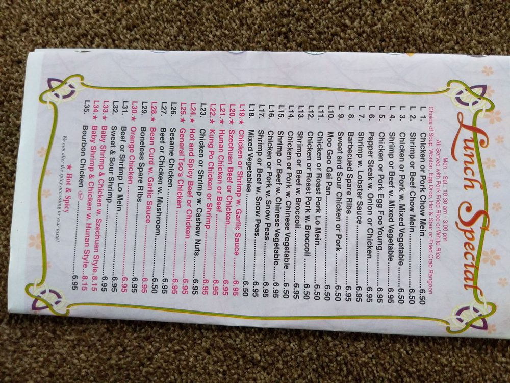 CHINA PANDA Updated November 2024 199 Genesee Country Mall